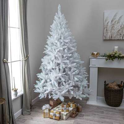 Hatfield Artificial White PVC Christmas Tree 6FT, 7FT, 7ft (2.1m)