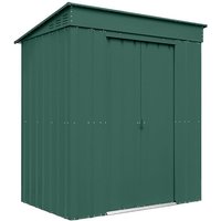 6' x 4' Globel Heritage Green Pent Metal Shed (1.8m x 1.24m)