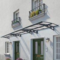 22â x 4â7 Palram Canopia Herald 6690 Grey Mist Large Door Canopy (6.71m x 1.39m)