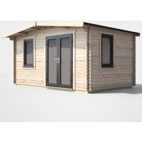 10 x 14 Power Chalet Log Cabin Right Doors