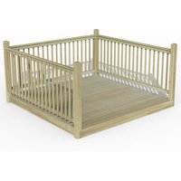 8' x 8' Forest Patio Deck Kit No. 4 (2.4m x 2.4m)