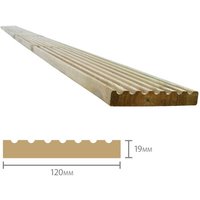 Forest Treated Softwood Value Deck Board 19mm x 120mm x 2.4m Pack of 50