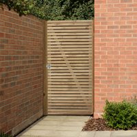 Forest 3' x 6' Double Slatted Gate (0.9m x 1.8m)