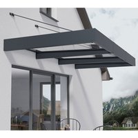 9â4 x 4â7 Palram Canopia Sophia XL 3000 Grey Clear Door Canopy (2.86m x 1.4m)