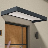 7'1 x 3'1 Palram Canopia Sophia 2150 Grey Door Canopy - White Opal (2.15m x 0.95m)
