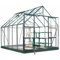 8'6 x 10'7 Green Frame Halls Magnum 810 Greenhouse (2.57 x 3.22m)