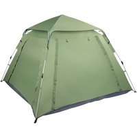 240*240*150cm Spring Quick Open Four-Person Family Tent Camping Tent Green
