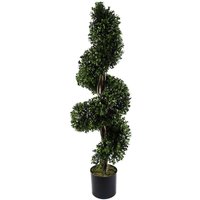 120cm Sprial Buxus Artificial Tree UV Resistant Outdoor Topiary