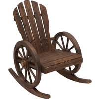 Adirondack Rocking Chair Porch Poolside Garden Lounging Outsunny