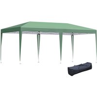 Pop Up Gazebo, Double Roof Foldable Canopy Tent, Green Heavy Duty