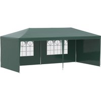 Outsunny 6m x 3m Garden Gazebo Marquee Canopy Party Tent Canopy Patio Green