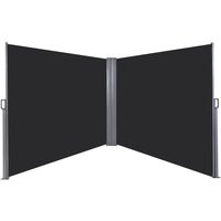 Steel Frame Outdoor Garden Pull Out Double Side Awning