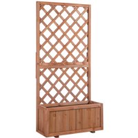 Wooden Gardening Display Flower Planter Stand Trellis Shelf
