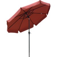 2.66m Patio Umbrella Garden Parasol Outdoor Sun Shade Table Umbrella with Ruffles