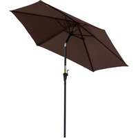 2.7M Garden Parasol Umbrella with Tilt and Crank
