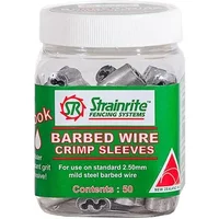 Strainrite Barbed Wire Crimps (50) 2.5 b/w