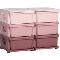 ZONEKIZ Kids Storage Units with 6 Drawers