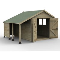 Timberdale 10 x 8 Reverse Apex Shed - Installed
