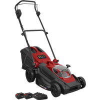 Sealey CP40VLM Twin 20v Cordless Rotary Lawnmower 400mm 2 x 4ah Li-ion Charger