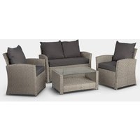 4 Seater Garden Rattan Sofa Set