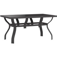Dove Glass Top Garden Dining Table Small In Grey
