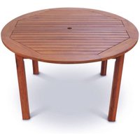 Danil Hardwood Commercial Dining Table Round In Teak