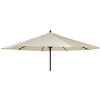 Blount Round 2700mm Fabric Parasol With Pulley In Ecru