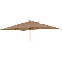Blount Rectangular 3000mm Fabric Parasol With Pulley In Taupe