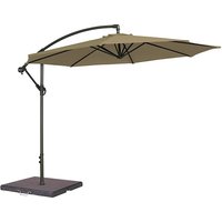 Blount Round 3000mm Cantilever Fabric Parasol In Taupe