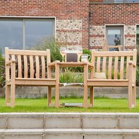 Robalt Outdoor Wooden Companion Set In Natural