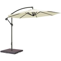 Blount Round 3000mm Cantilever Fabric Parasol In Ecru
