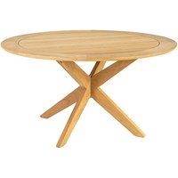 Robalt Outdoor Round 1250mm Wooden Dining Table In Natural