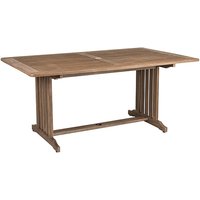 Strox Outdoor 1660mm Wooden Dining Table In Chestnut