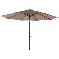 Market Parasol in Brown - Rattan Direct