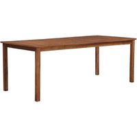 Dipta 200cm Wooden Garden Dining Table In Natural