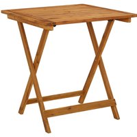 Attic Square Outdoor Folding Wooden Dining Table In Natural