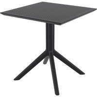 Shipley Outdoor Square 70cm Dining Table In Black