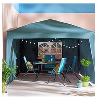 3 X 3M Pop Up Gazebo With 3 Piece Side Panels, Steel Frame, Showerproof Roof