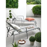 Very Home Set Of 2 Adjustable Loungers