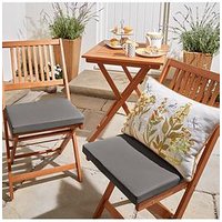 Very Home Pack Of 2 Seat Pads - Grey