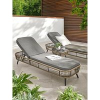 Very Home Set Of 2 Monaco Loungers With Table