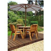 Four Seater Round Table Garden Set