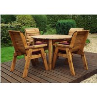 Four Seater Round Table Garden Set