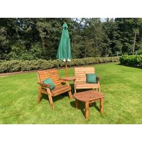 Grand Twin Angled Garden Table With Coffee Table