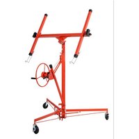 11 Ft Plasterboard Lifter with Rolling Casters Panel Hoist