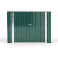 Steel Trash Can Recycle Bin Enclosure Storage Shed