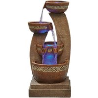 Easy Fountain Azure Columns Water Fountain with LEDs