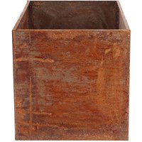Fallen Fruits Low Rectangular Rust Planter
