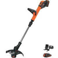 Black and Decker STC1820PC 18v Cordless Grass Trimmer 280mm 2 x 2ah Li-ion Charger