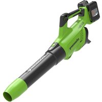 Greenworks GD24X2AB 48v Cordless Axial Leaf Blower 2 x 2ah Li-ion Charger